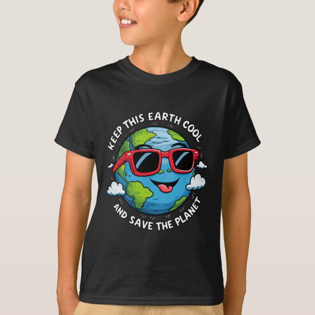 Keep This Earth Cool Earth Day  T-Shirt (Front)