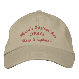 Keep updated - embroidered hat