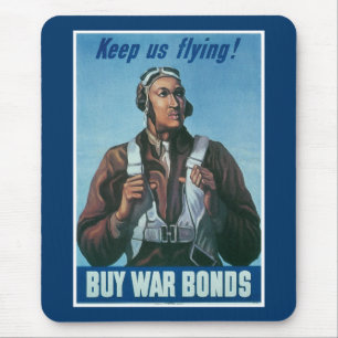 Keep Us Flying ~ Tuskeege Airman Mouse Mat
