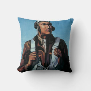 Keep Us Flying! ~ Tuskeegee Airman Cushion
