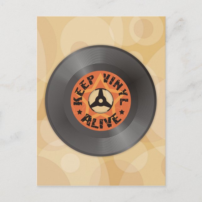 Keep Vinyl Alive Postcard (Front)