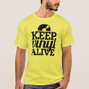 Keep Vinyl Alive T-Shirt - Yellow