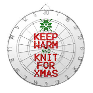Keep Warm and Knit for Xmas Dartboard