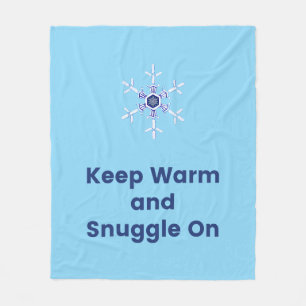 Keep warm and snuggle on throw fleece blanket