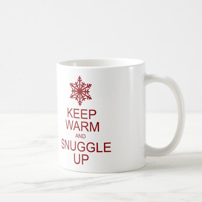 Keep warm and snuggle up holiday mug (Right)