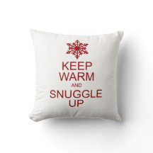 Keep warm and snuggle up holiday pillow