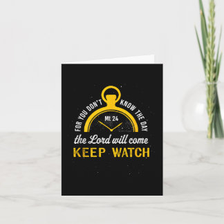 Keep Watch Matthew 24_42  Card