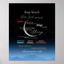 Keep Watch Night Prayer Poster