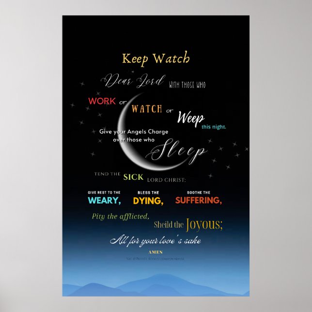 Keep Watch Night Prayer Poster (Front)