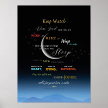 Keep Watch Night Prayer Wall Hanging
