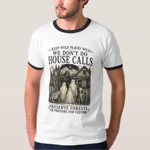 Keep Wild Places Wild Bigfoot Ghost Alien Cryptid  T-Shirt