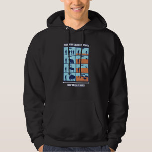 Keep Wildlife Wild - Social Distancing Wildlife Hi Hoodie