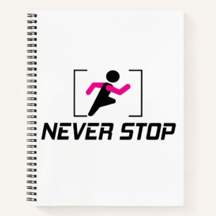 Keep working hard motivational design. notebook