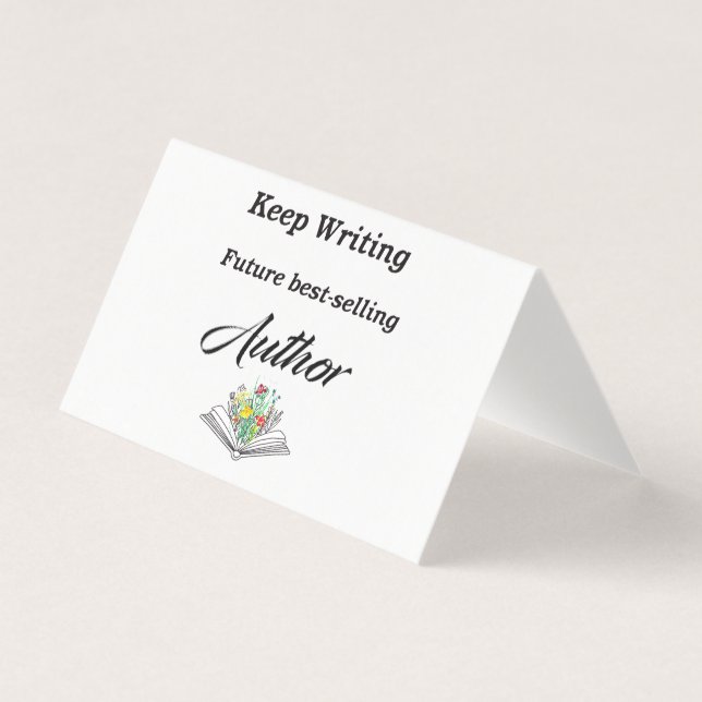 Keep Writing Future Best-Selling Author Motivation (Front)