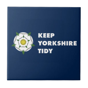 keep yorkshire tidy white rose united kingdom brit tile