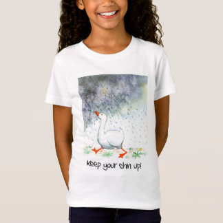 'Keep Your Chin Up!' Girl's T-shirt