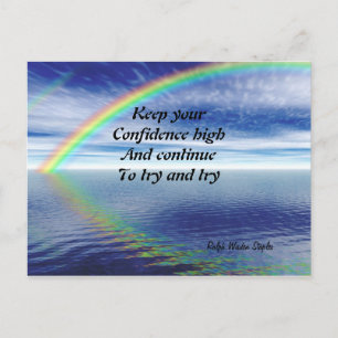 keep your confidence high postcard