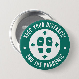 Keep Your Distance 7.5 Cm Round Badge