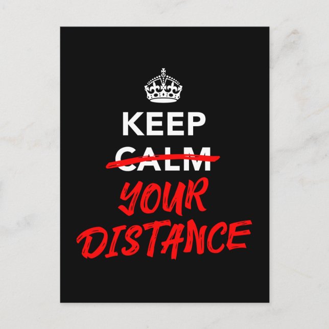 Keep Your Distance Postcard (Front)