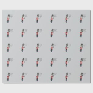Keep your ears on your own business wrapping paper