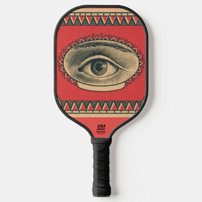 Keep Your Eye on the Ball Pickleball Paddle (Front)