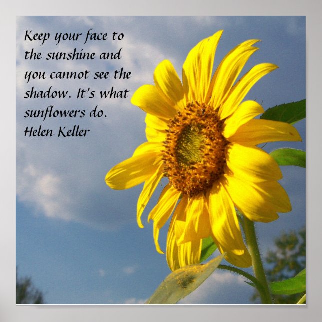 Keep your face to the sunshine and ... poster (Front)