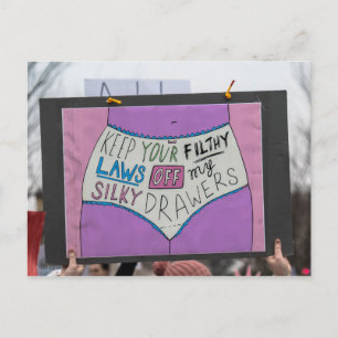Keep Your Filthy Laws Postcard