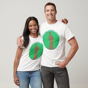Keep Your Fingers Crossed Lucky Charm Vintage Hand T-Shirt