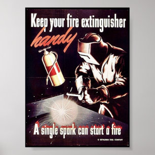Keep Your Fire Extinguisher Handy Poster