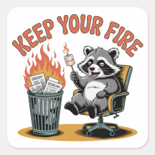 Keep Your Fire Square Sticker