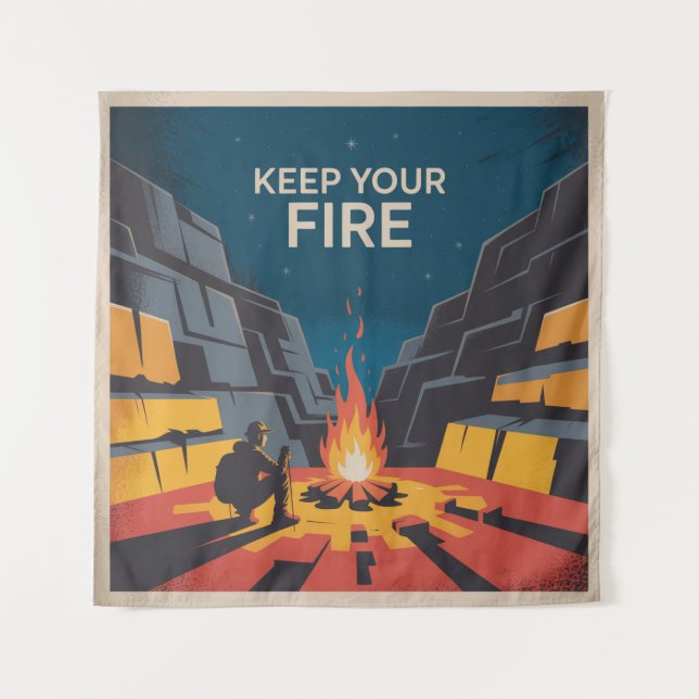 Keep Your Fire Tapestry (Front)