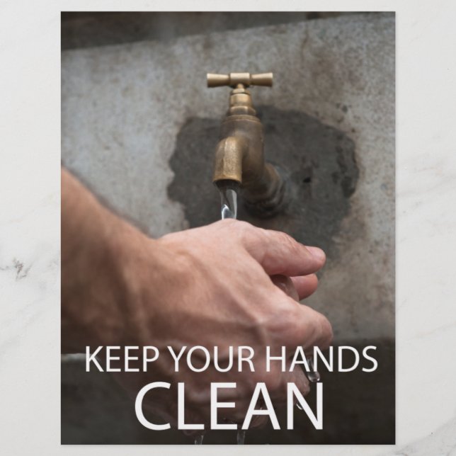Keep your hands clean flyer (Front)