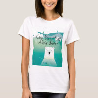 Keep Your Head Above Water Polar Bear