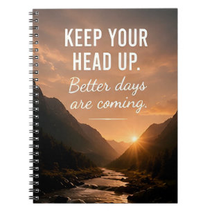 🌤️ Keep Your Head Up Daily Inspiration And Hope ✨ Notebook