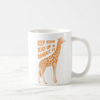 Keep Your Head Up Giraffe | Coffee Mug