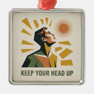 Keep Your Head Up Metal Tree Decoration
