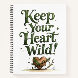 Keep Your Heart Wild Journal Cover Design