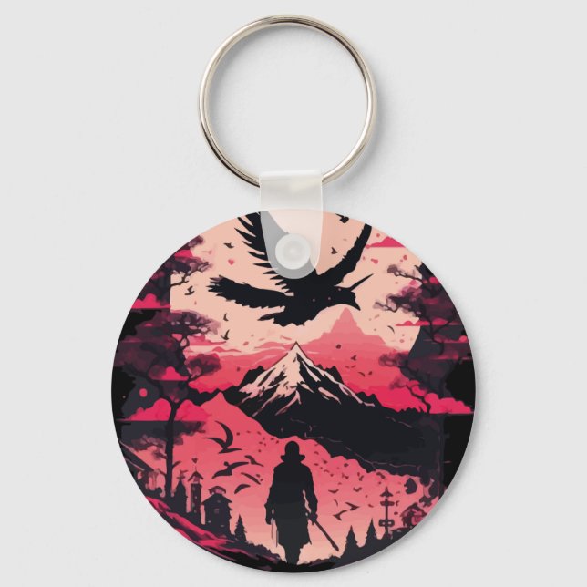 Keep Your Keys Safe with Samurai Keychain (Front)