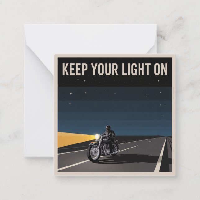Keep Your Light On Card (Front)