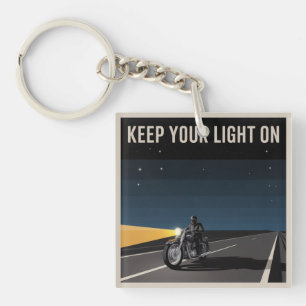 Keep Your Light On Key Ring