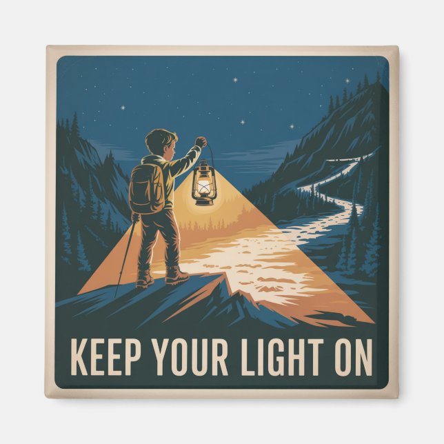 Keep Your Light On Magnet (Front)