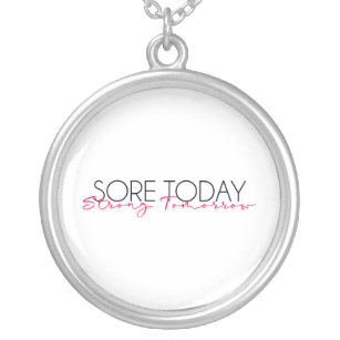 Keep Your Motivation Close with Our Sore Today  Silver Plated Necklace