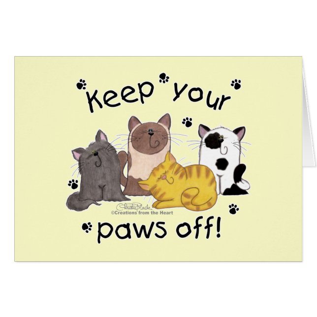 Keep Your Paws Off (cats) (Front Horizontal)
