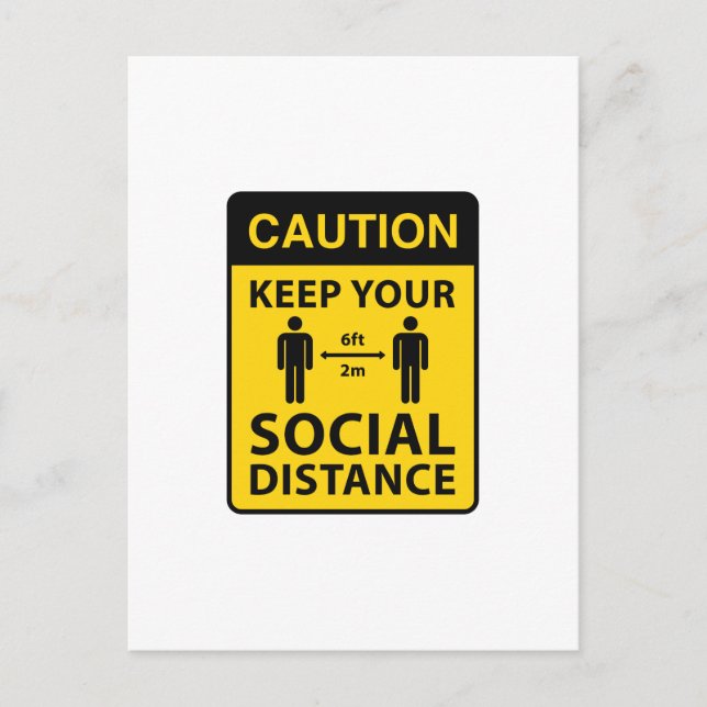 Keep Your Social Distance Postcard (Front)