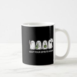 Keep Your Srits High Ghost Smoking Weed Halloween  Coffee Mug