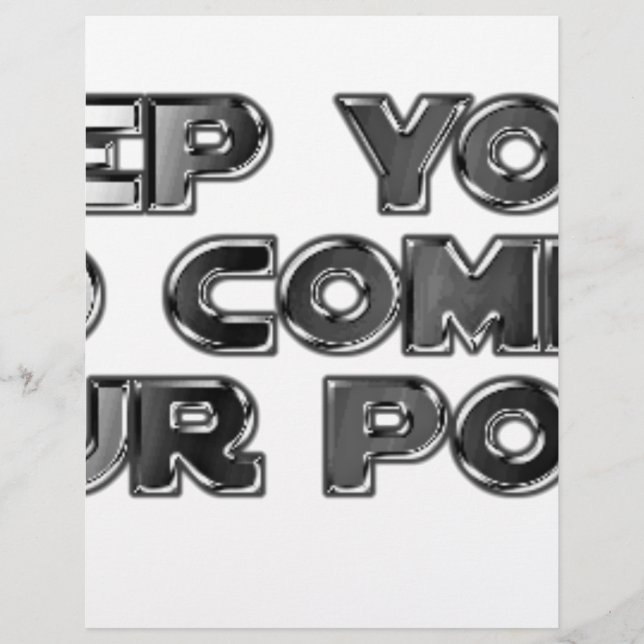 Keep your stupid comments (Front)