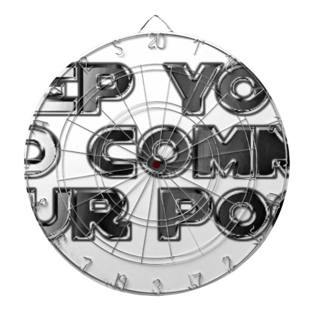 Keep your stupid comments dartboard (Front)
