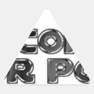 Keep your stupid comments triangle sticker