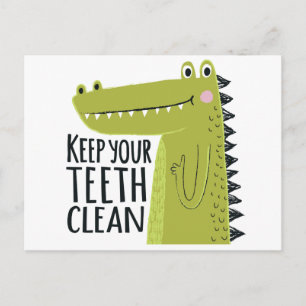 Keep Your Teeth Clean Postcard