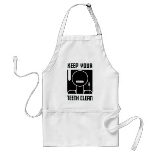 Keep Your Teeth Clean Standard Apron